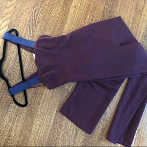 TOPSHOP MAROON OVERALLS ✨ NWT✨